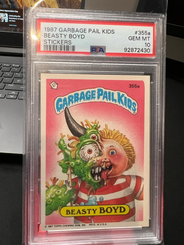 1987 Garbage Pail Kids Beasty Boyd 355a PSA 10 Gem Mint Graded Card