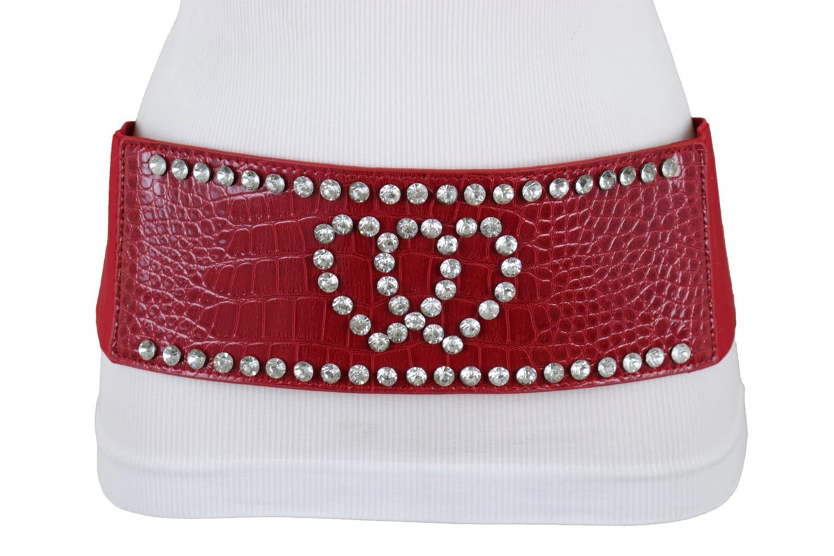 Red Beaded Wide Belts for Women for sale | eBay