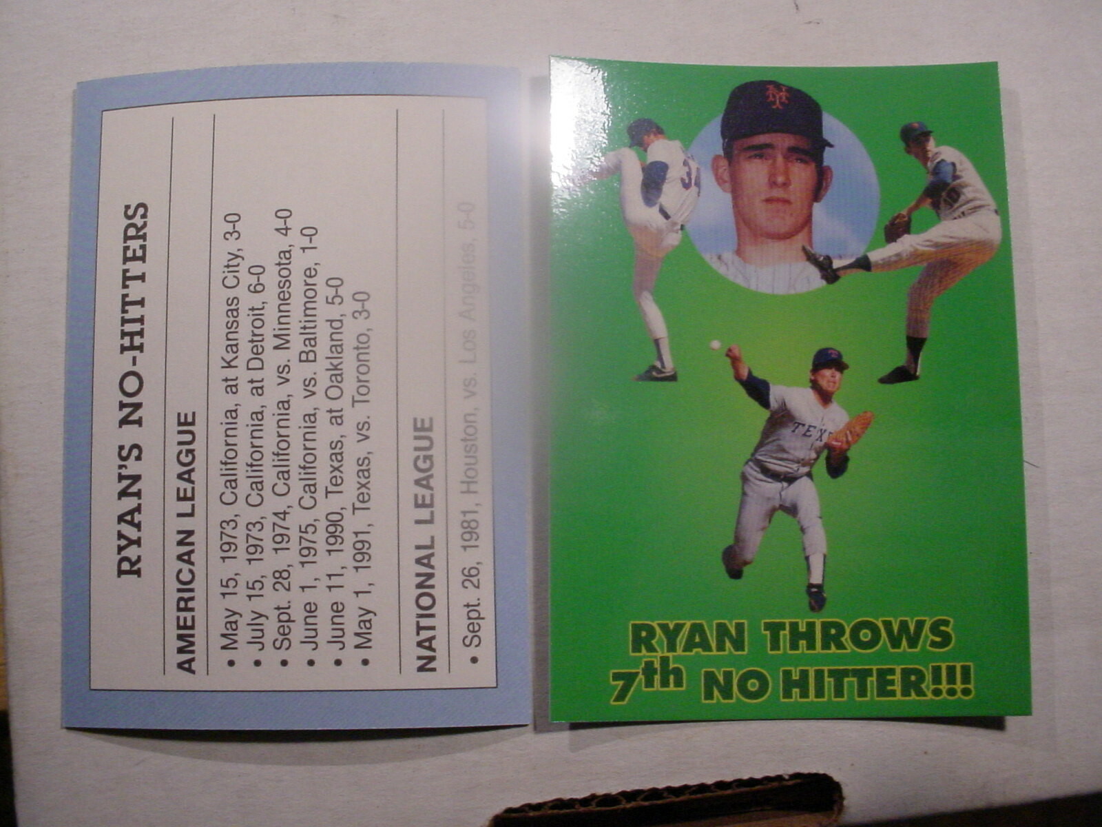 1991 Nolan Ryan Ryan Throws 7th No Hitter Rangers