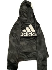 adidas sweatshirt kids medium Camouflage Black And Grey