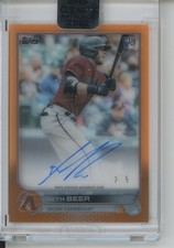 2022 Topps Clearly Authentic Baseball Seth Beer DIAMONDBACKS #CAA-SBE RC Auto /5
