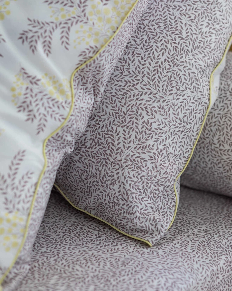 ANNE DE SOLENE MIMOSA FLOWER ARTS CRAFTS QUEEN DUVET COVER SHEET SHAMS BOTANICAL - Image 4 of 4