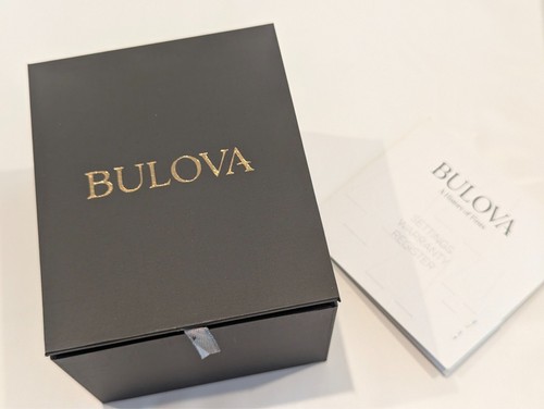 Bulova Marine Star Black Automatic Mens watch 96A288 HALF PRICE. FREE Hard Case - Picture 14 of 20