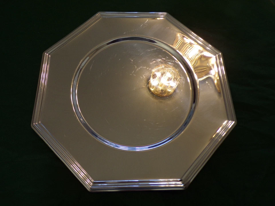 WMF Satz große schwere Platzteller achteckig für 6 Personen in Cromargan TOP! - Bild 4 von 4