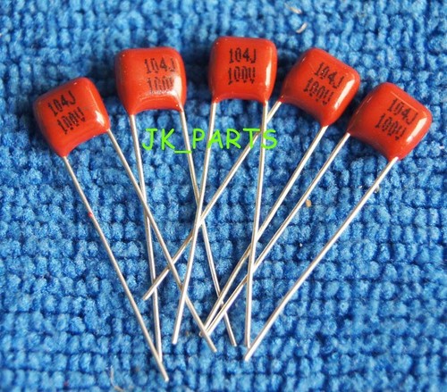 100PCS CBB 104J 100V 0.1uF 100nF P=5MM Metallized Film Capacitor | eBay