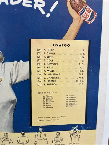 C2 1947 AUBURN NY vs OSWEGO High School Football Program Sept 26 - Picture 4 of 5