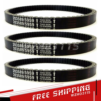 3 Pack For Go Kart Drive Belt 30 Series Replaces Manco 5959 / Comet 203589 New