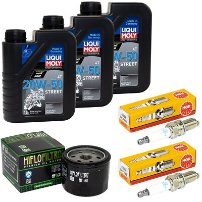 Inspektion Set für BMW F 800 GS F 700 F 650 2008-2018 Öl 3L Ölfilter Zündkerzen