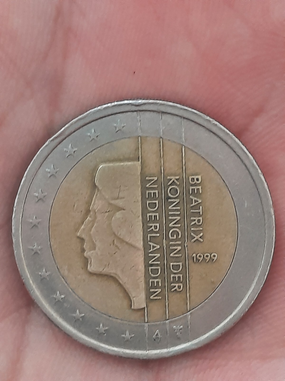 1 euro beatrix koningin der nederlanden 2002