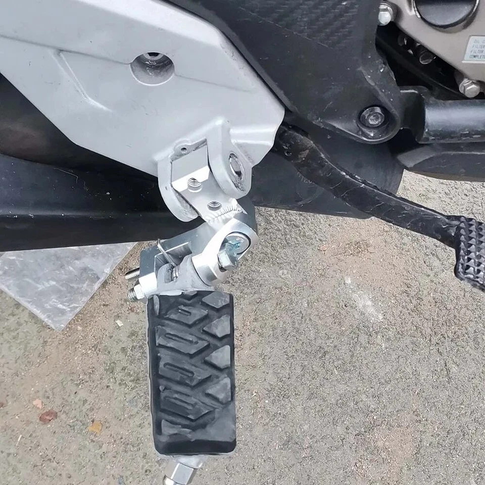 Silver Passenger Foot Peg Footrest Lowering Kit For BMW R1150RT R 1150RT Foto 2 de 4