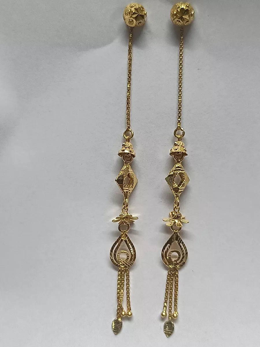 Update 197+ sui dhaga gold earrings designs