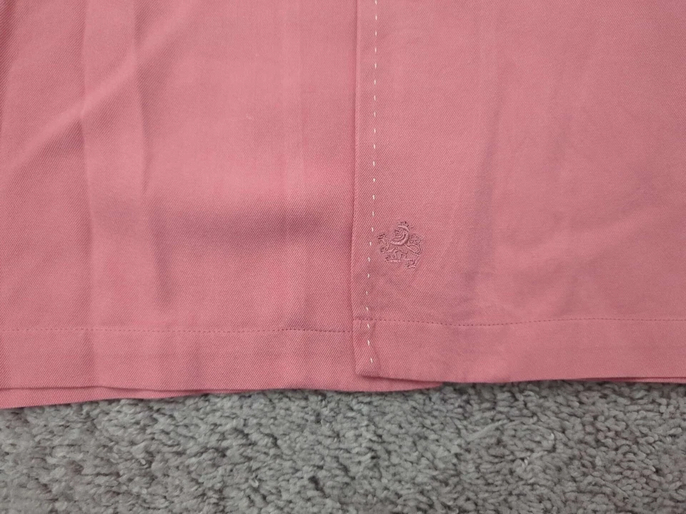 Nat Nast Button Up Shirt Mens XXL Pink 100% Silk Luxury Originals Casual - Image 2 of 4