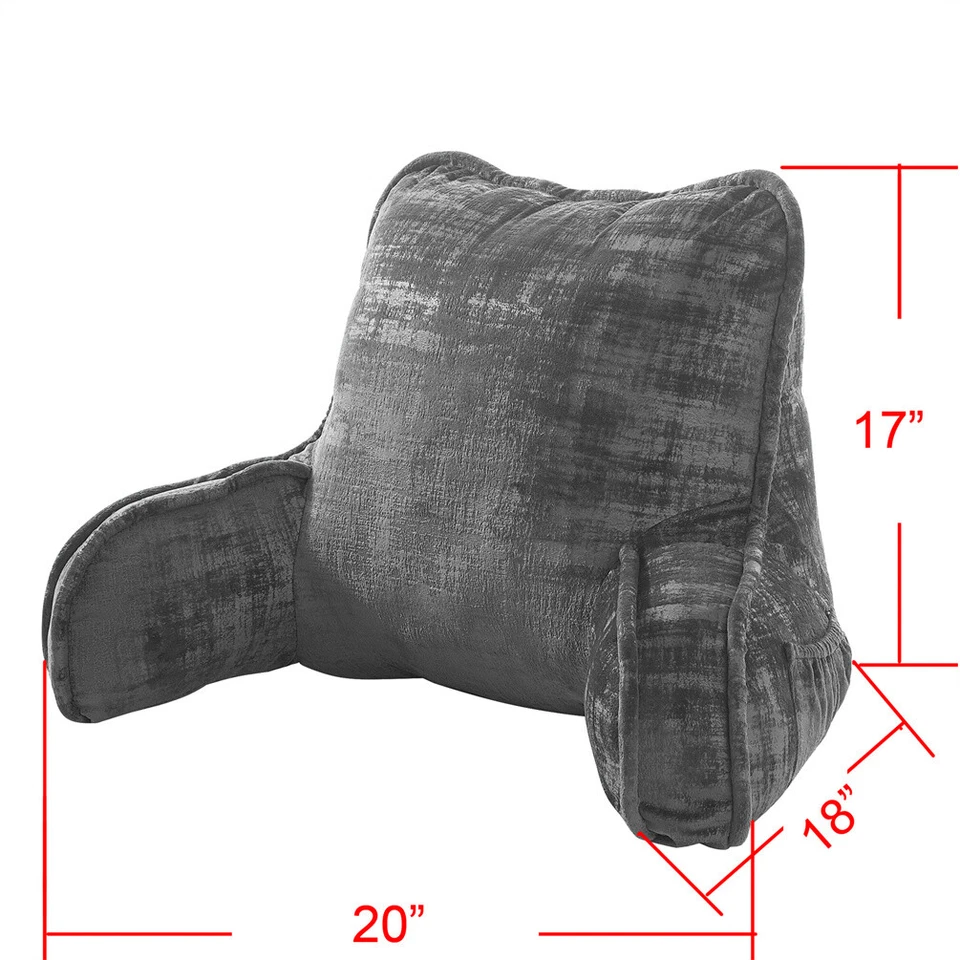 Многофункциональная бархатная спинка подушка кровать подушка поддержка для чтения спинка подлокотники кресло - Изображение 4 из 4