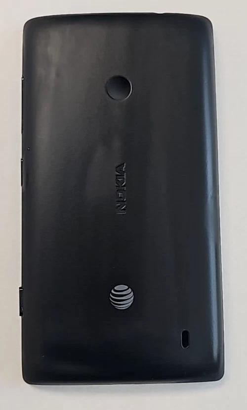 Funda negra de repuesto para batería de teléfono con puerta trasera para Nokia Lumia 520 Foto 3 de 4