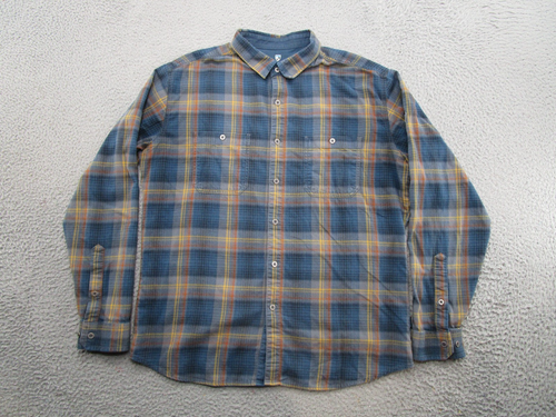 Kuhl Chemise Homme XL Plaid Flanelle Fugitive Manches Longues Extérieur