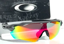 NEW Oakley RADAR EV PATH Steel Grey POLARIZED Galaxy Ruby Lens Sunglass 9208