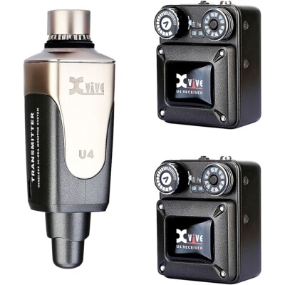 XVive U4R2 In-Ear Monitor Wireless System With One Transmitter and Two Receivers