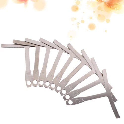  9 Pcs Guitar Radius Gauge Measuring Caliper Neck Relief Calipers Ruler