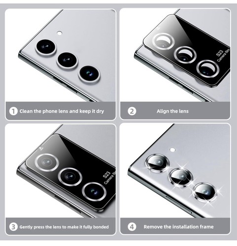 for Samsung Galaxy S23 Camera Lens Protector,9H Tempered Glass Camera Cover,[... - Picture 7 of 9