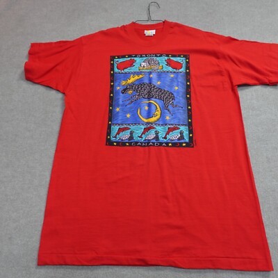 Vintage Sue Todd Shirt XXL Red Old Stock Moose Oh Yes Toronto Canada