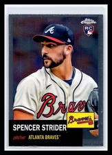 2022 Topps Chrome Platinum Anniversary #186 Spencer Strider Base Rookie RC