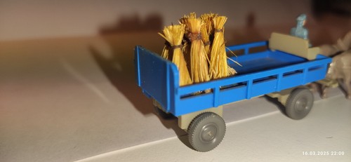 WIKING 572/8 PFERDEWAGEN HIMMELBLAU GUTER ZUSTAND - Bild 3 von 6