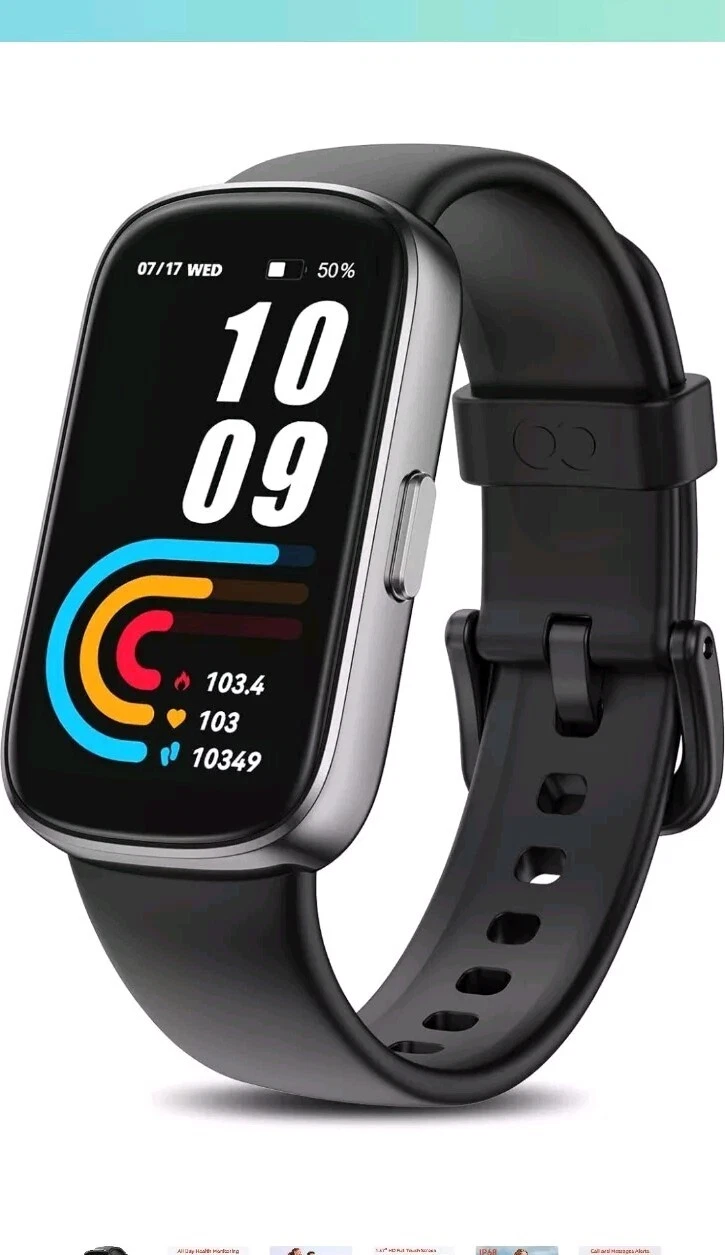 Fitness Tracker Watch with 24/7 Heart Rate Sleep Blood Waterproof