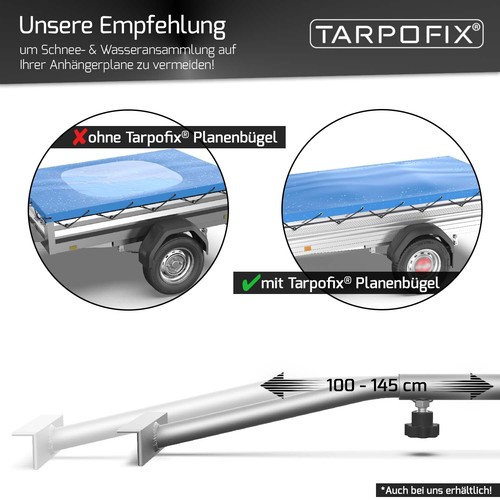 Anhängerplane 217x117 Flachplane Abdeckplane inkl Planengummi für UNSINN WEB 10 - Bild 7 von 9