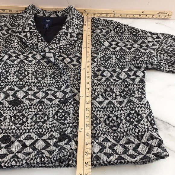 Gap Black Gray Geometric Print Jacket Womens XL D… - image 15