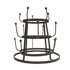 Coffee Mug Tree Metal Holder Cups Organizer Kitchen Drying Rack Stand Bronze Tea