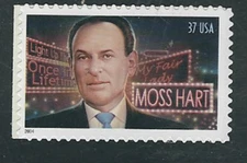 Scott #3882...37 Cent...Moss Hart...2 Stamps