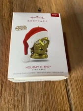 Hallmark Keepsake Ornament 2018 Holiday C-3PO Star Wars Magic Sound Free Ship