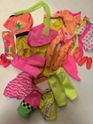 Big 80s 90s Neon Vintage Fashion Doll Barbie Clothing Lot 19 Pieces