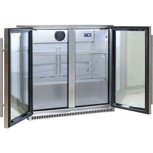 Schmick Stainless Bar Fridge 2 Door With Heated Glass and Triple Glazing - Picture 4 of 10