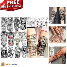 24 Waterproof Family-Themed Temporary Tattoos Express Your Faith Boldly