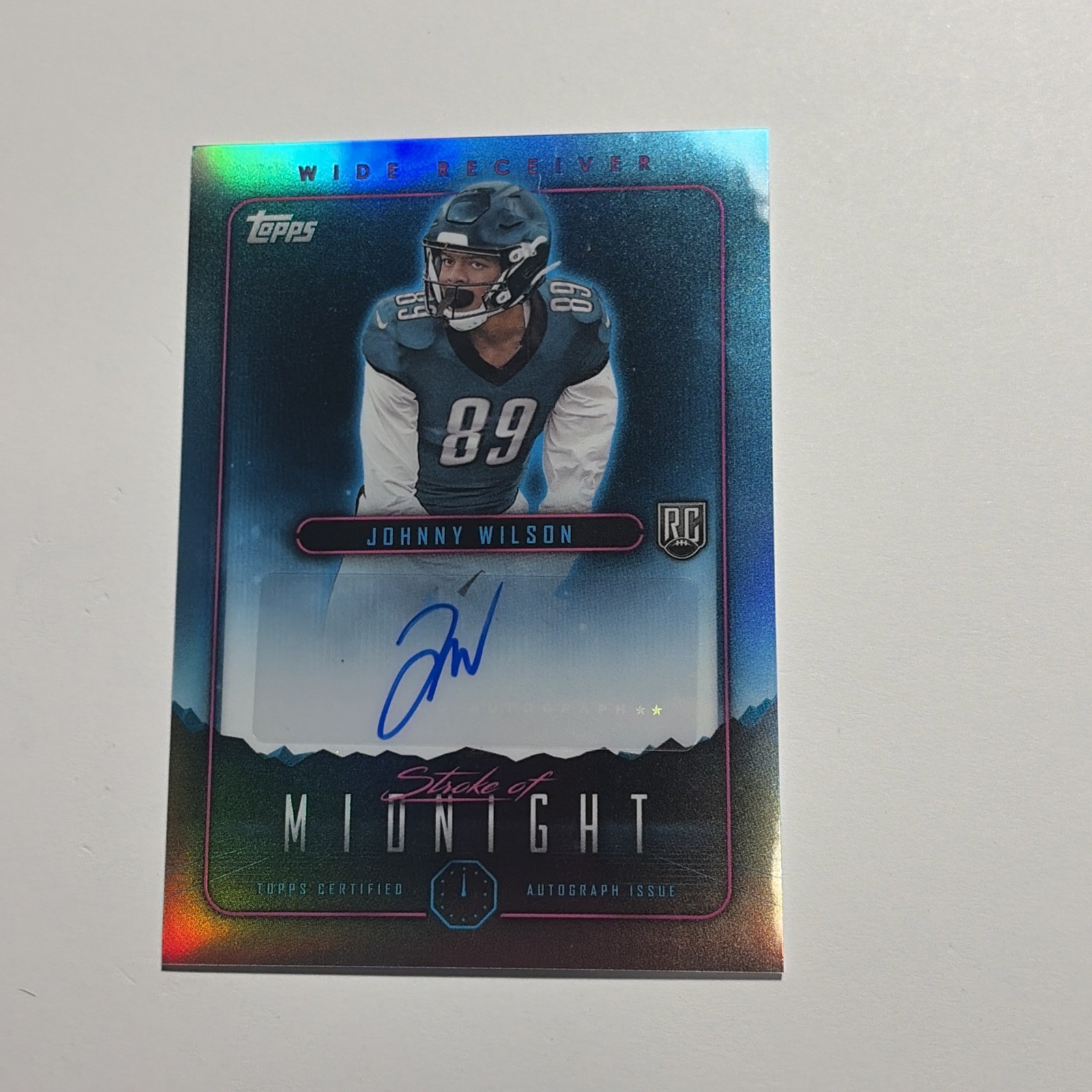 Johnny Wilson Topps Midnight Stroke of Midnight Autographs #SMAJWI Midnight