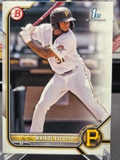 Maikol Escotto 2022 Bowman Baseball #BP-52 🔥 Prospect 1st 🔥 Paper Pirates
