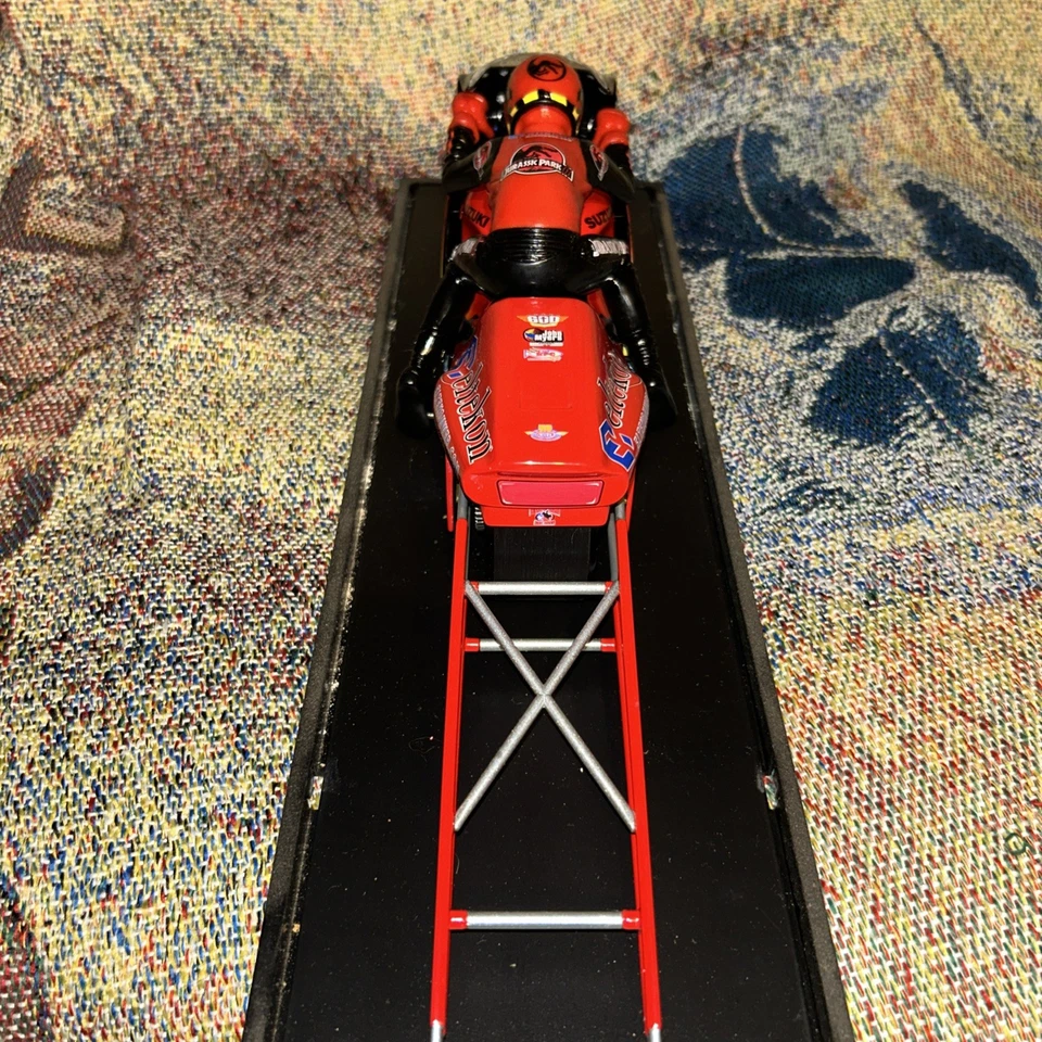 Rare! 1:9 Action Antron Brown Mac Tools 2001 Pro Stock Bike - Image 2 of 4