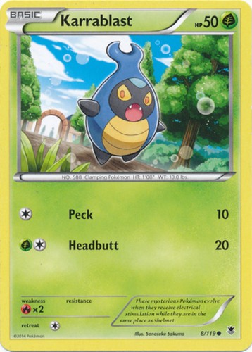 Karrablast - 8/119 - Common (Mp) Phantom Forces - Grass Pokémon