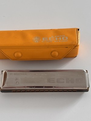 Vintage M Hohner Echo No 2209 Mundharmonika - C - Made in Germany inkl. Senfkoffer