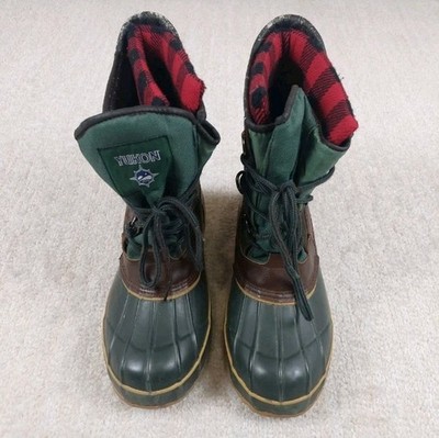 Yukon Snow Boots Size Men 10 M Green Thermolite Insulated Tundra Boots