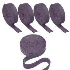 5 Pcs 3/8" Flat Leather Strap, 40" Length PU Leather Strip Dark Purple