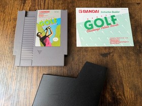 oval seal Golf: Challenge Pebble Beach complete in box nintendo nes factory MINT