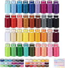 72Pcs Sewing Thread Bobbins Kit, 36 Colors 550 Yard Thread for Sewing Matched 50