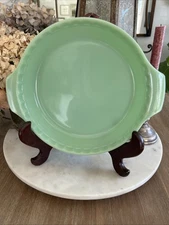 Vintage Fire King Green Jadeite 10" Pie Plate Baking Dish by Anchor Hocking