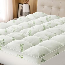 Mattress Topper Queen Size Viscose Derived from Bamboo, Thick Soft Pillow Top...