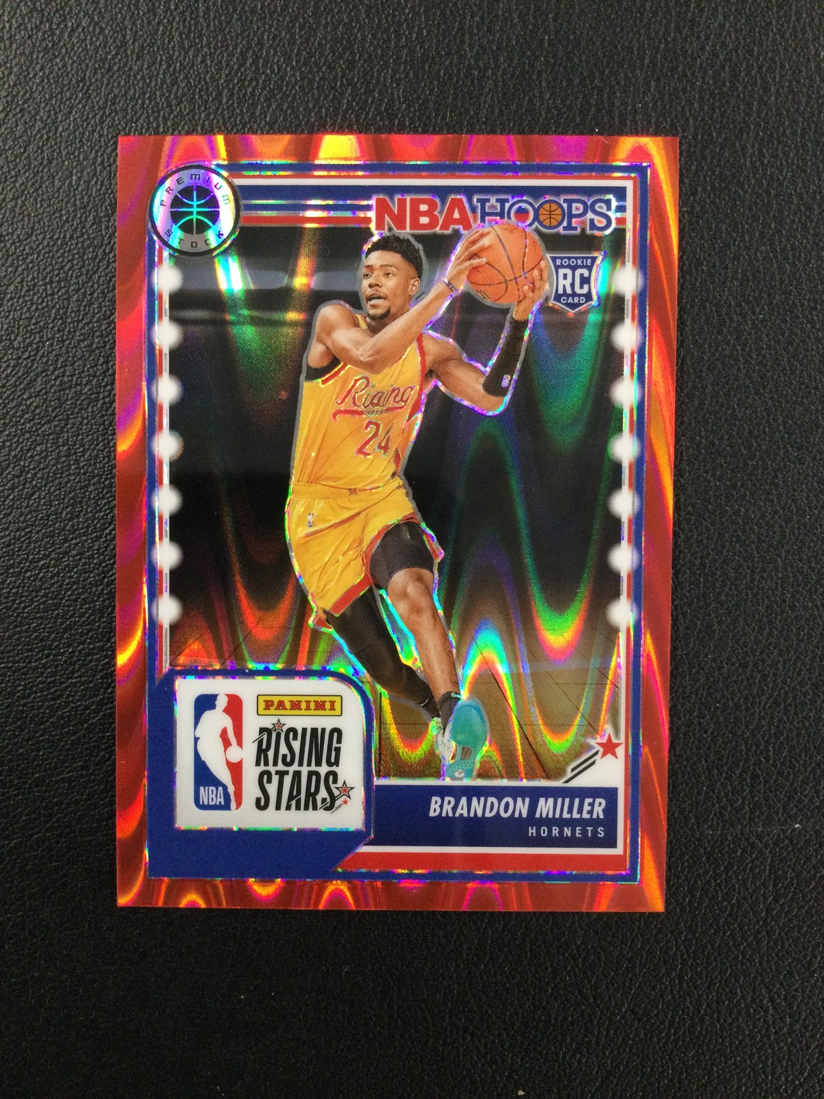 2023-24 Hoops Premium Stock #298 Brandon Miller Red Seismic Prizm /199