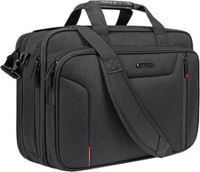 Stylish Laptop Bag Briefcase 17.3 Inch Laptop Case Expandable Messenger Bag Men