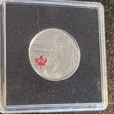 2012: Heroes of 1812: Tecumseh Coloured Canadian 25-Cent