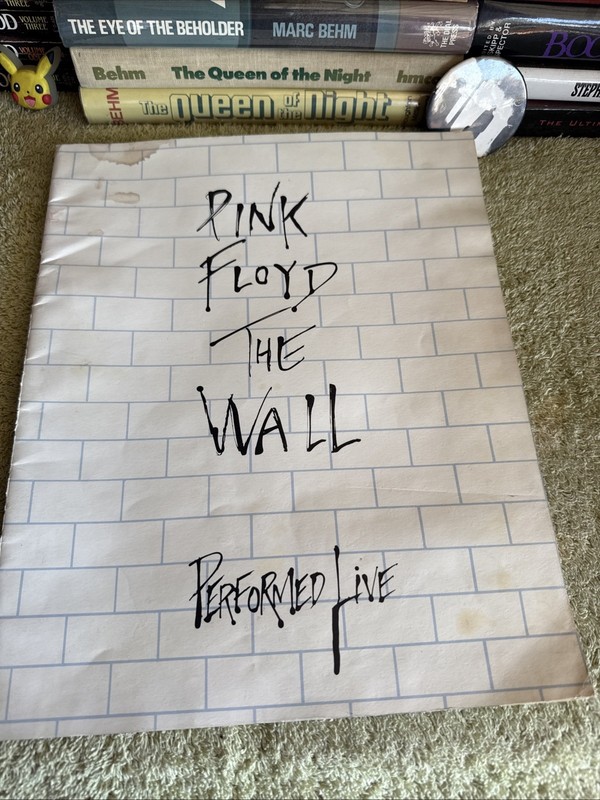 PINK FLOYD The Wall Performed Live Program Book Gerald Scarfe Roger Waters Rare